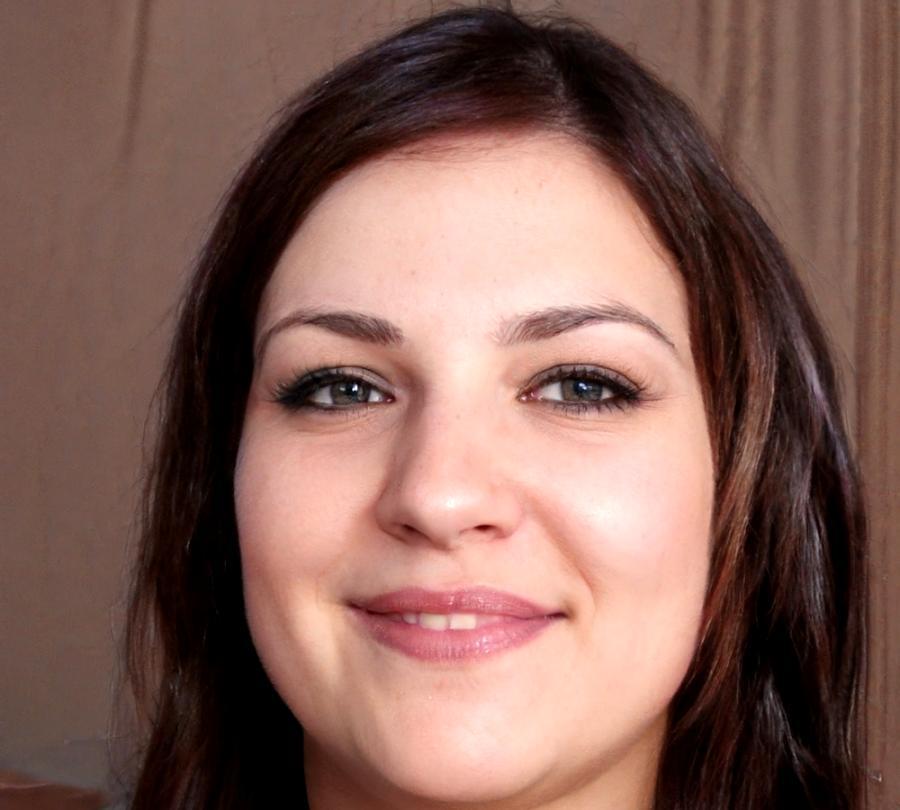 Portrait de cliente satisfaite
